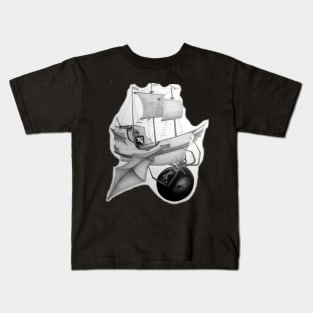 Black Widow Airship Kids T-Shirt